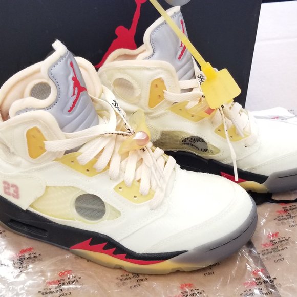 Air Jordan 5 Retro SP Off-White DH8565 100 Size 6.5 main image 9